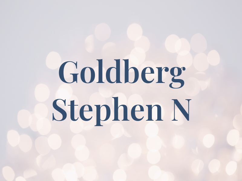 Goldberg Stephen N