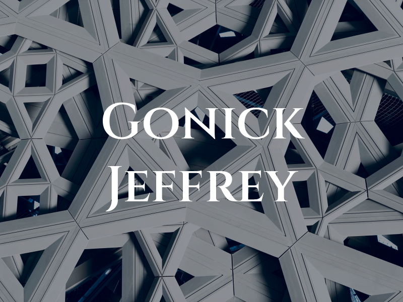 Gonick Jeffrey