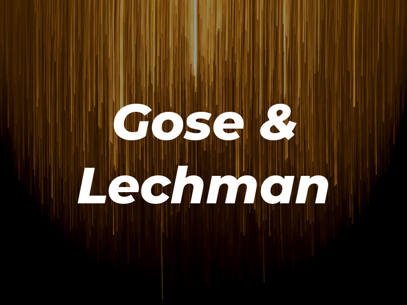 Gose & Lechman