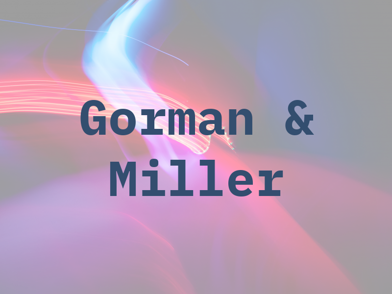 Gorman & Miller