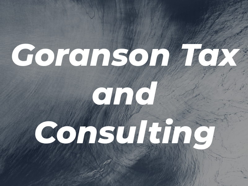Goranson Tax and Consulting