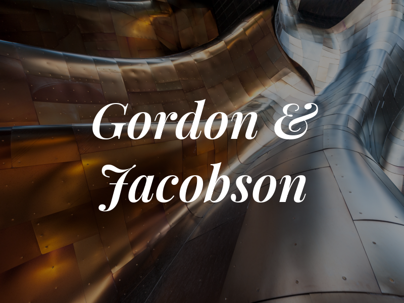 Gordon & Jacobson