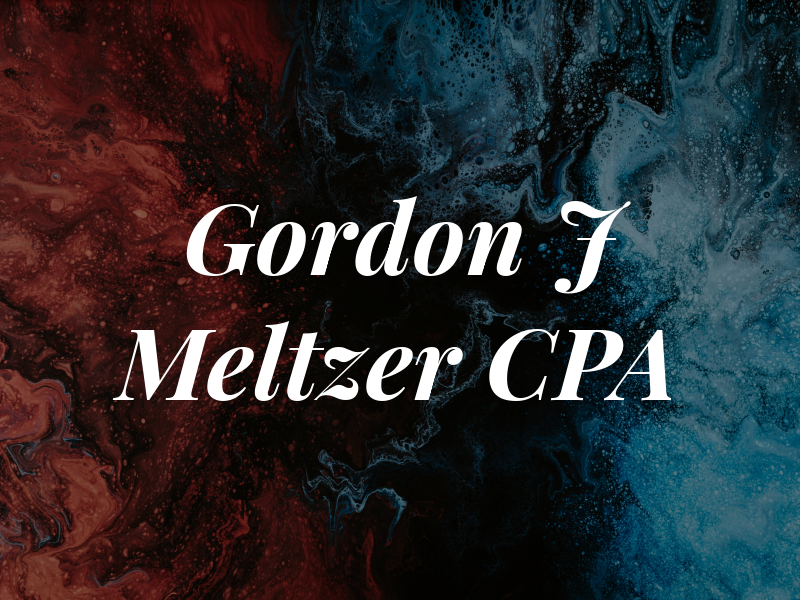 Gordon J Meltzer CPA