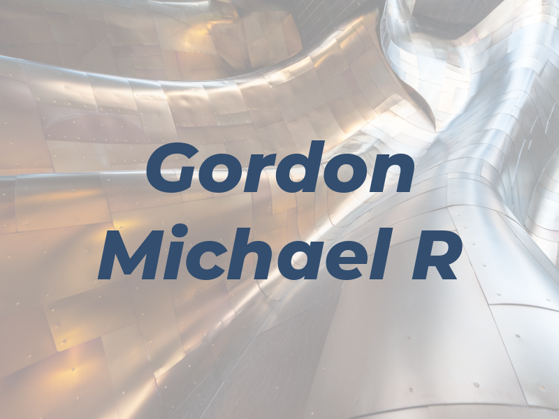 Gordon Michael R