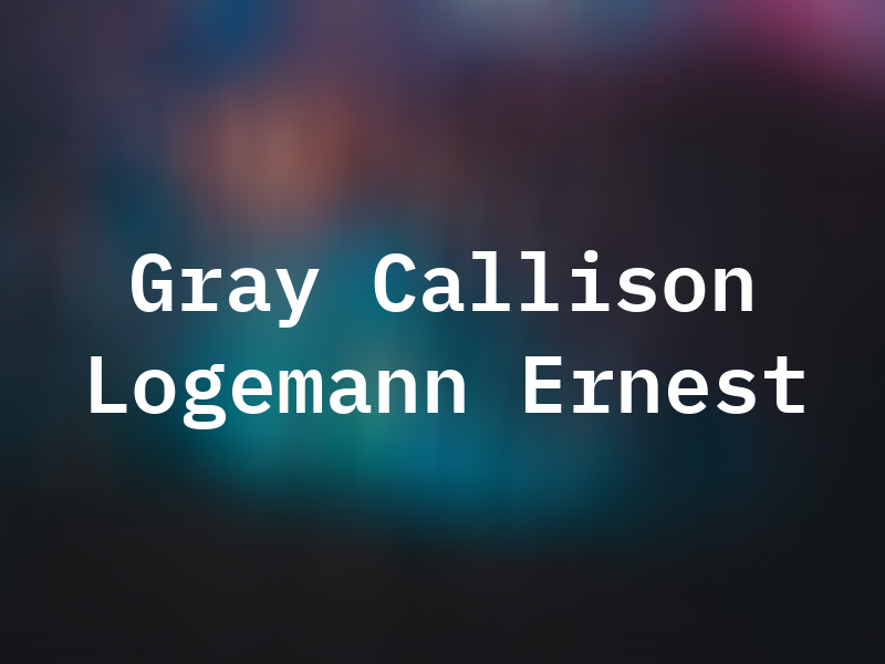 Gray Callison & Co PA: Logemann Ernest V CPA