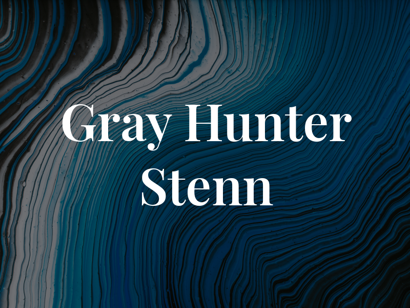 Gray Hunter Stenn