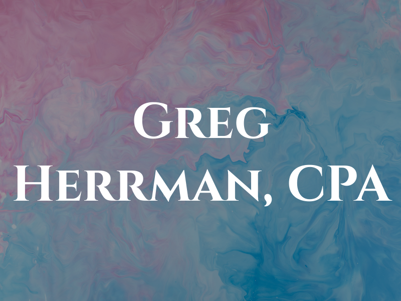 Greg Herrman, CPA