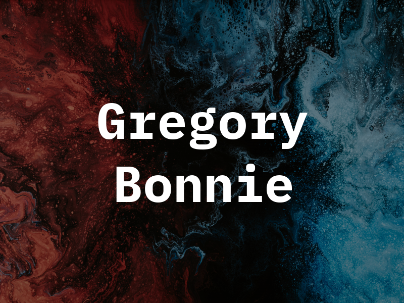 Gregory Bonnie