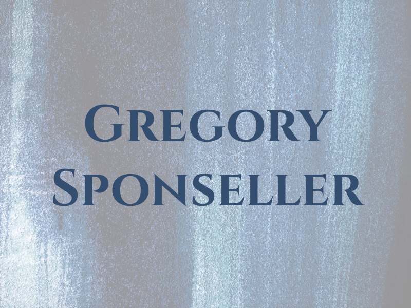 Gregory Sponseller