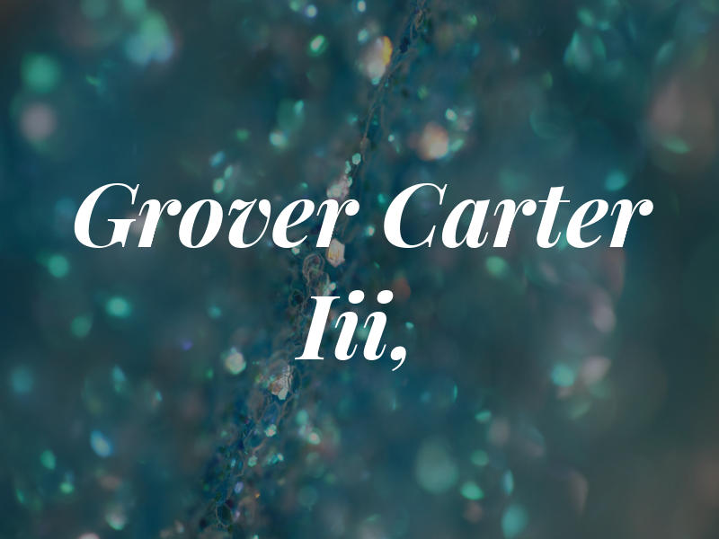 Grover C Carter Iii, CPA