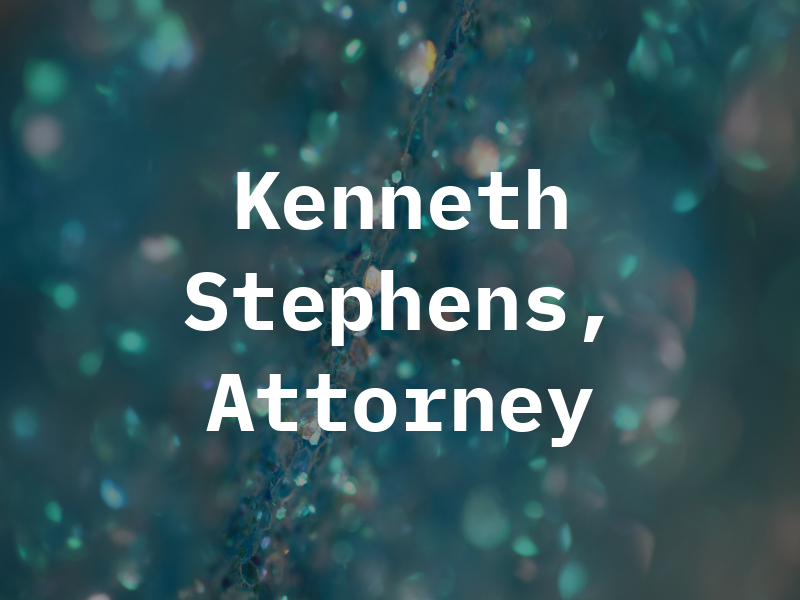 H. Kenneth Stephens, II Attorney at Law