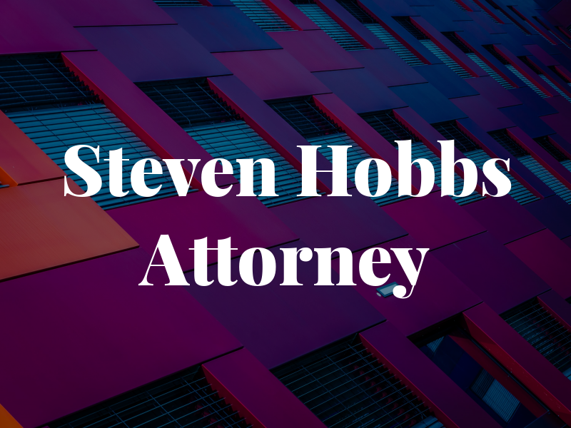 H. Steven Hobbs Attorney At Law
