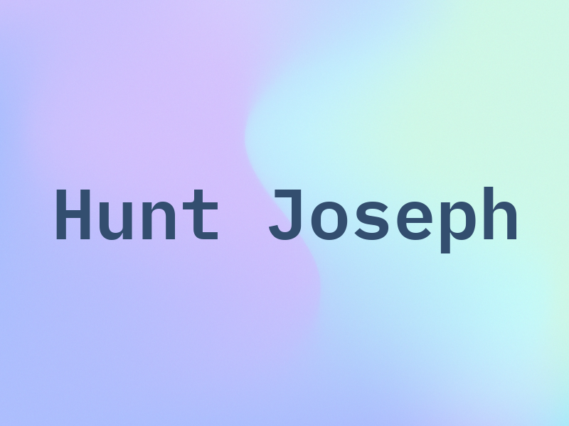 Hunt Joseph