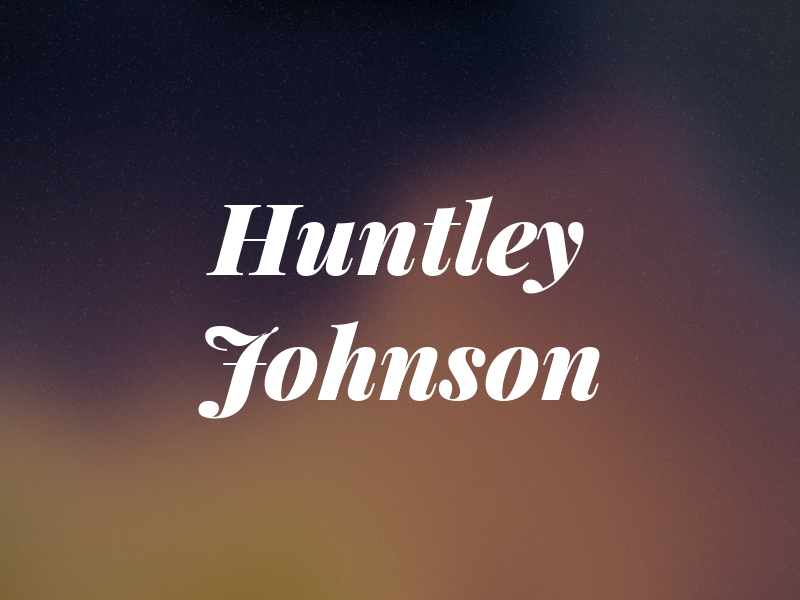 Huntley Johnson