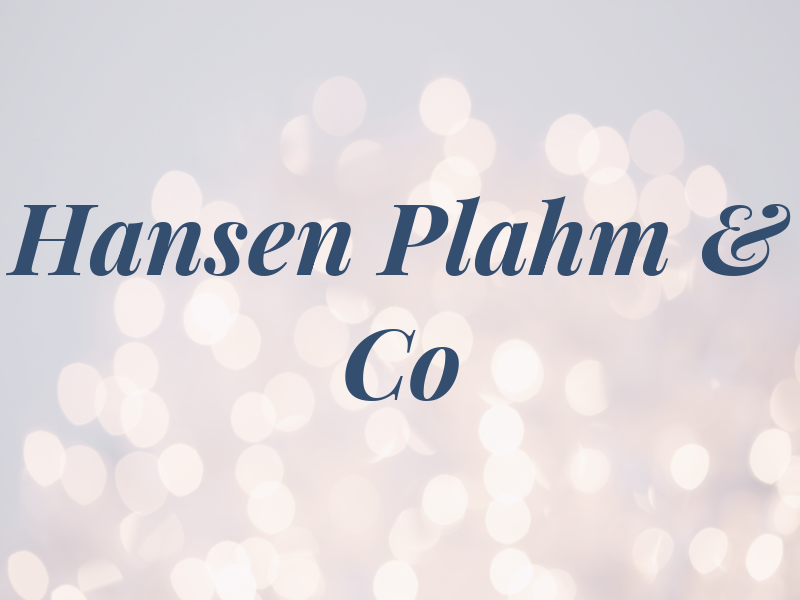 Hansen Plahm & Co