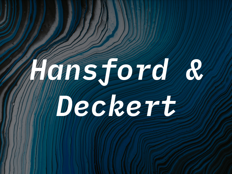 Hansford & Deckert