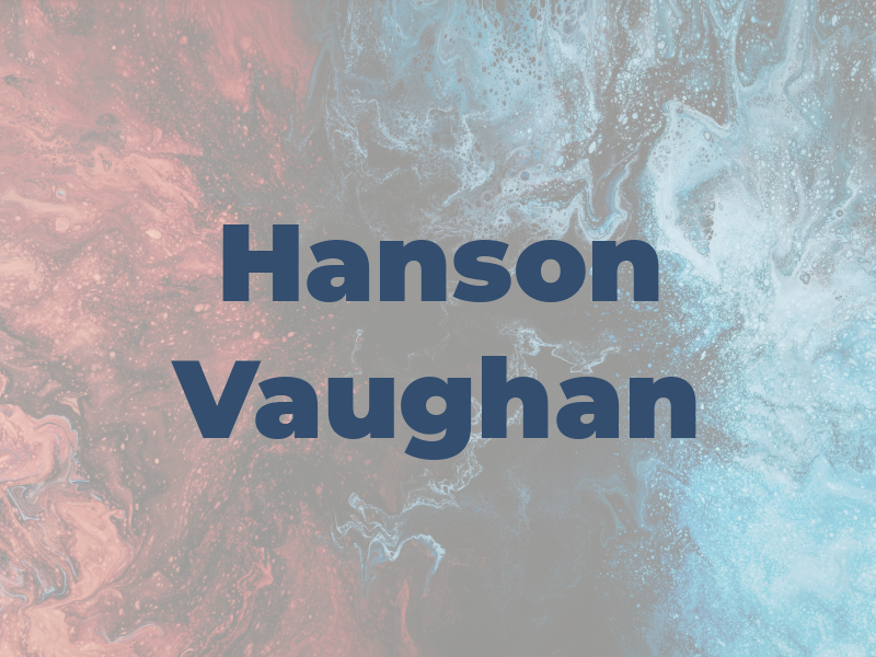 Hanson Vaughan