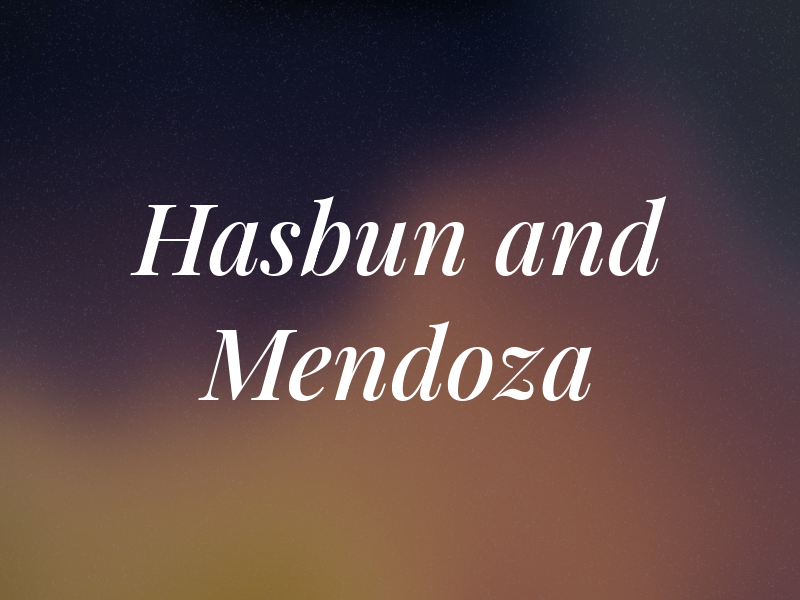 Hasbun and Mendoza