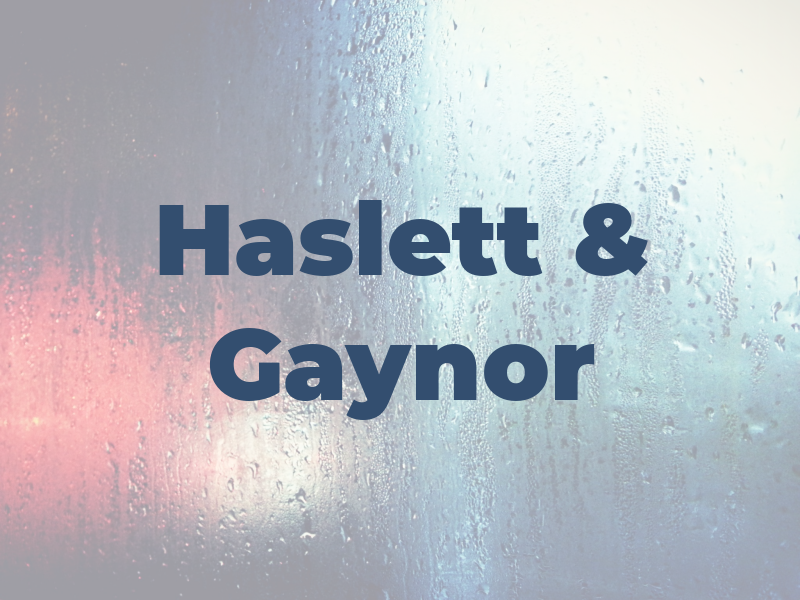 Haslett & Gaynor