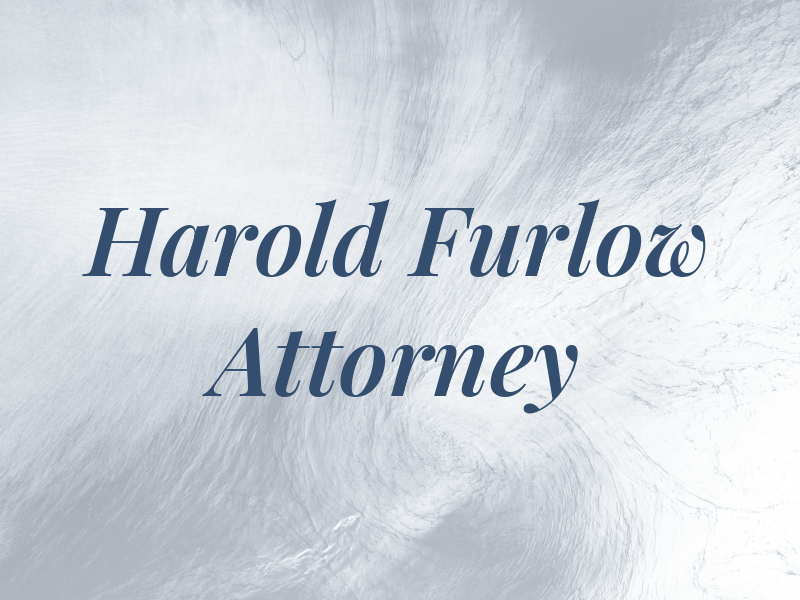 Harold G. Furlow Attorney at Law