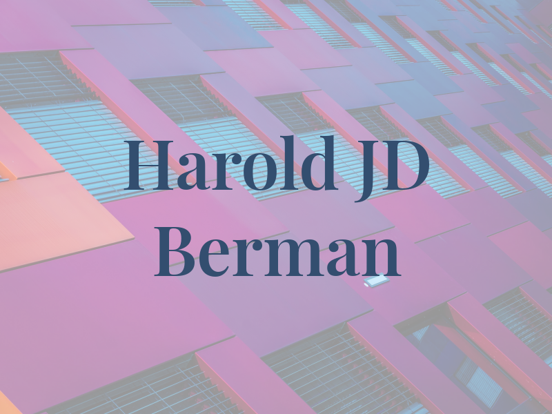 Harold JD Berman