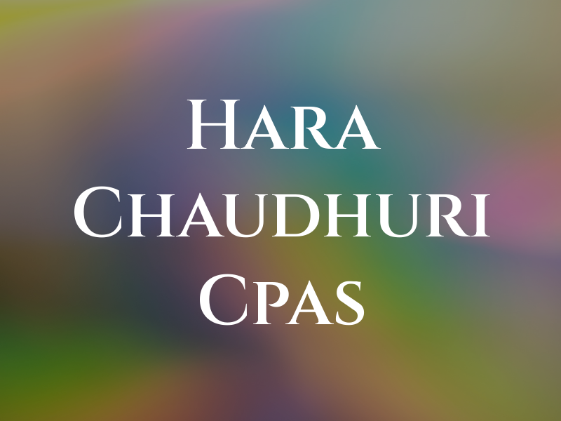 Hara Chaudhuri Cpas
