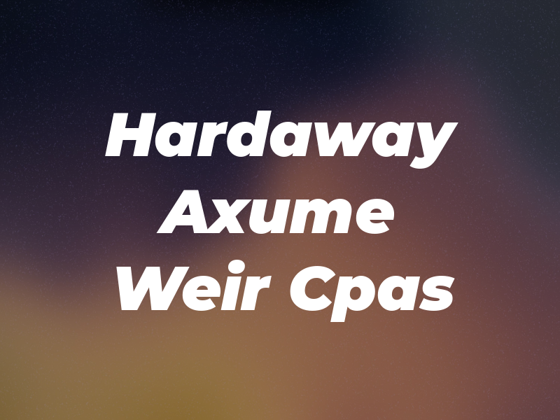Hardaway Axume Weir Cpas