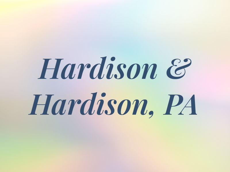 Hardison & Hardison, PA