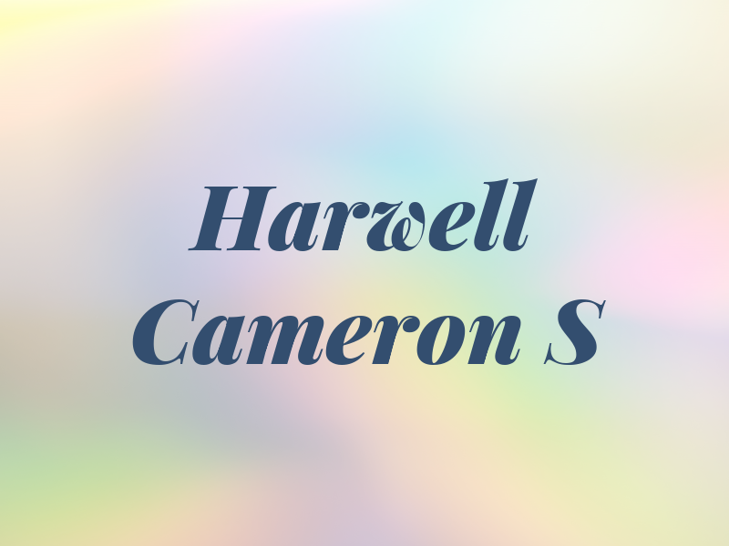 Harwell Cameron S