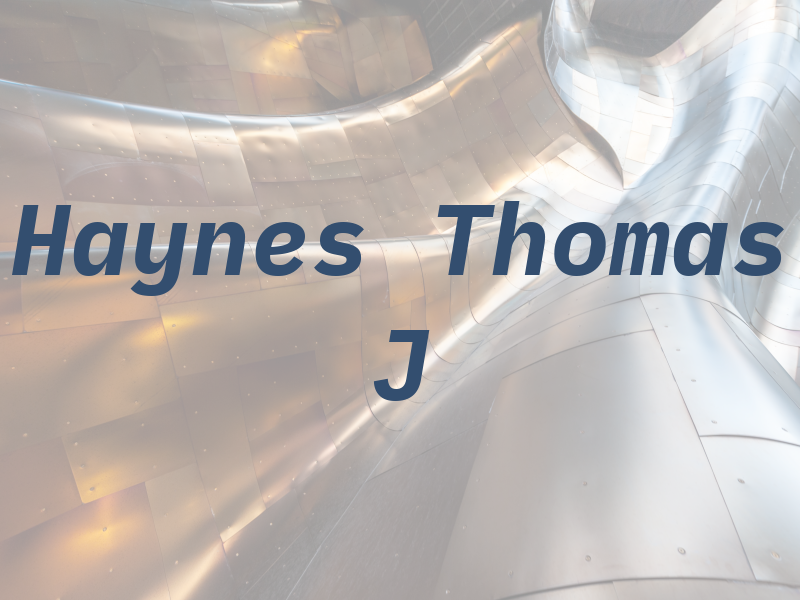 Haynes Thomas J