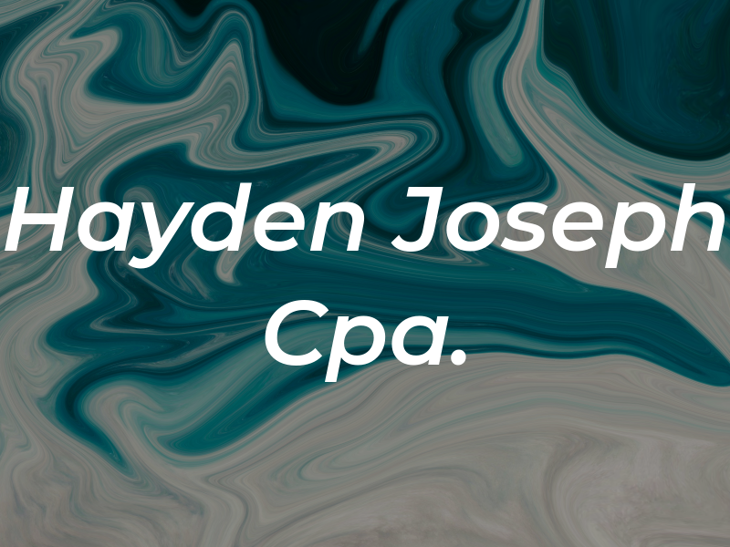 Hayden T Joseph Cpa. PA