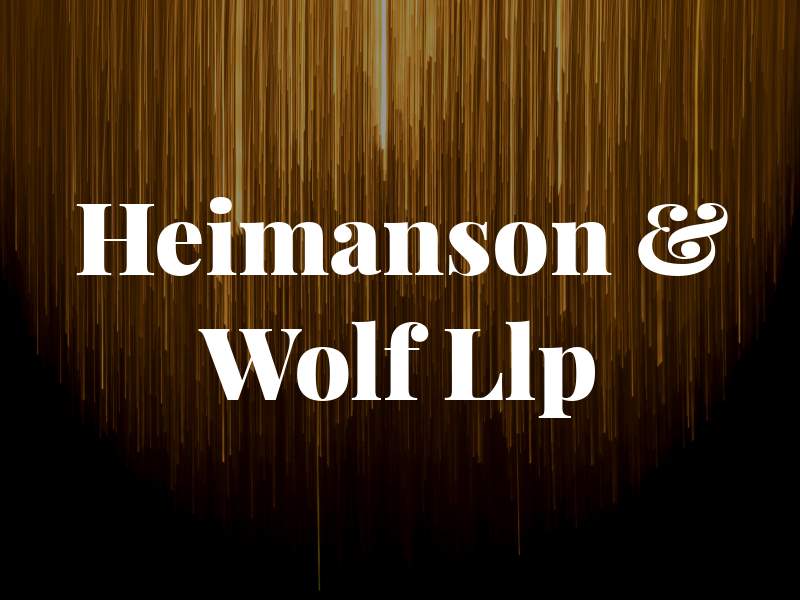 Heimanson & Wolf Llp
