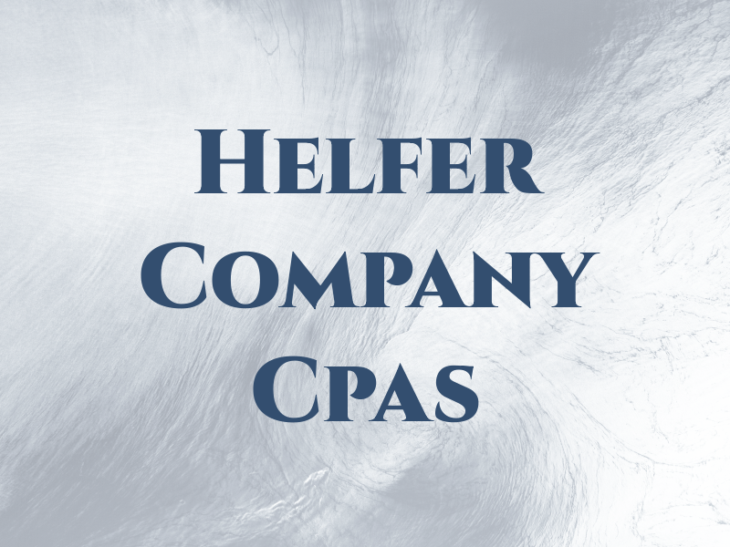 Helfer & Company Cpas