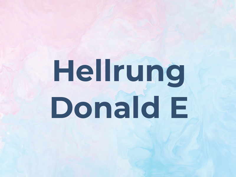 Hellrung Donald E