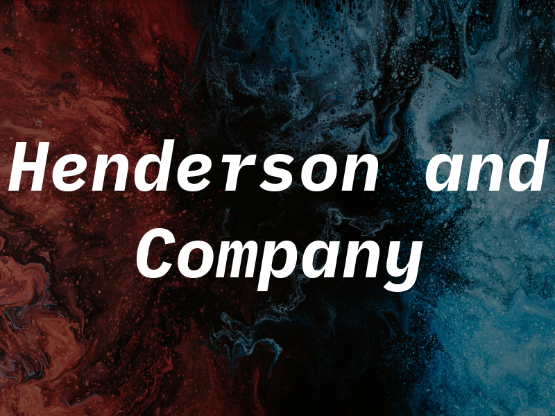 Henderson and Company