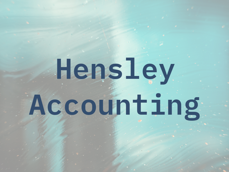 Hensley Accounting