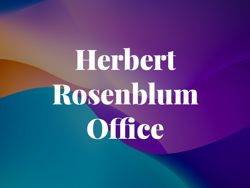Herbert S Rosenblum Law Office