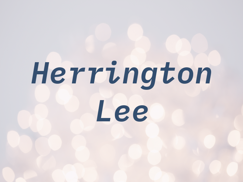 Herrington Lee