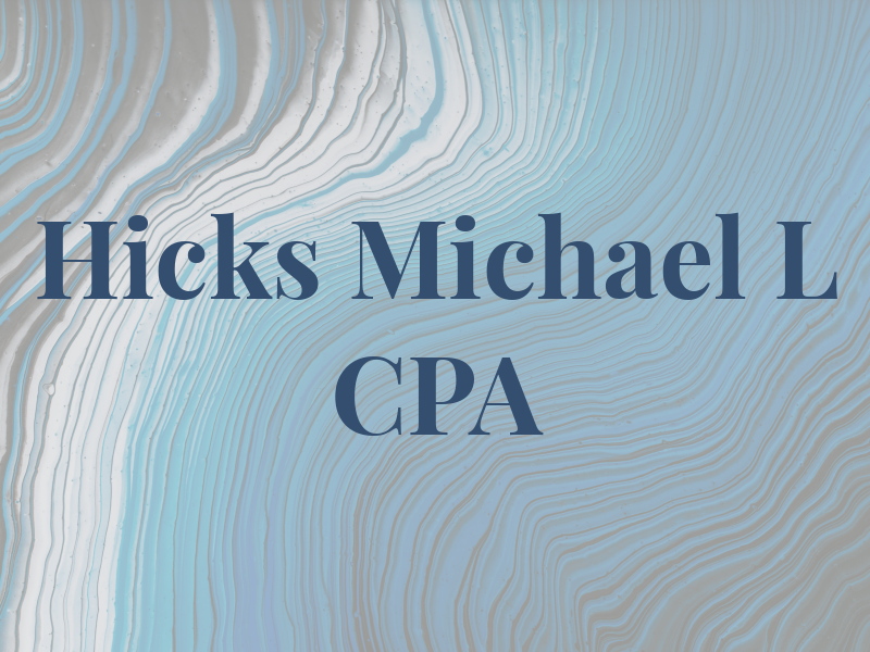 Hicks Michael L CPA