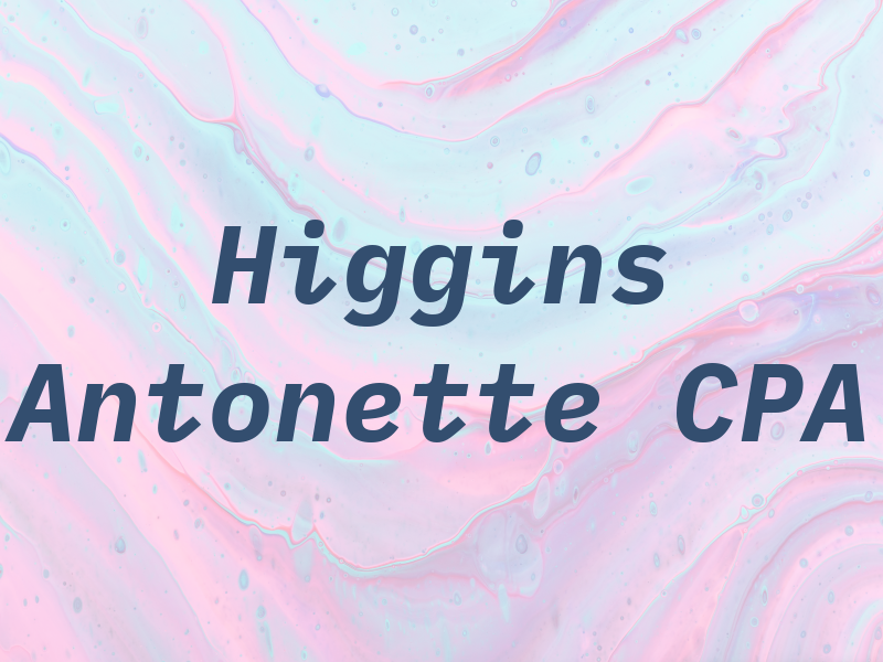 Higgins Antonette CPA
