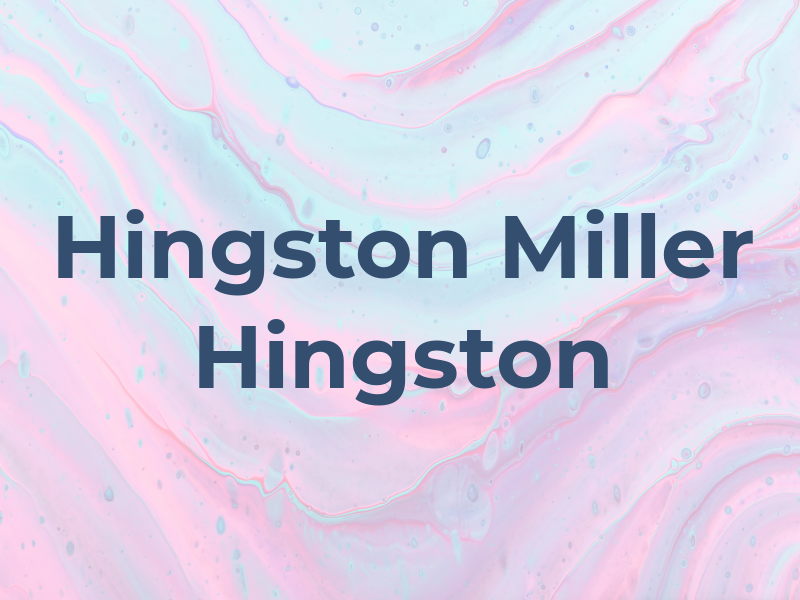 Hingston Miller Hingston