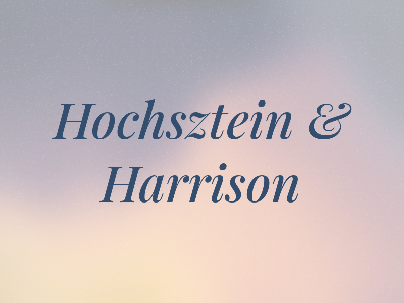 Hochsztein & Harrison
