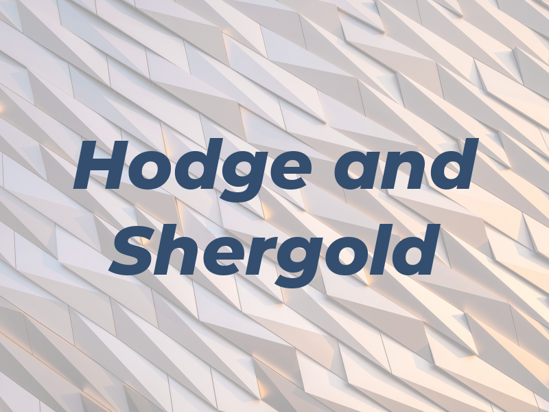 Hodge and Shergold