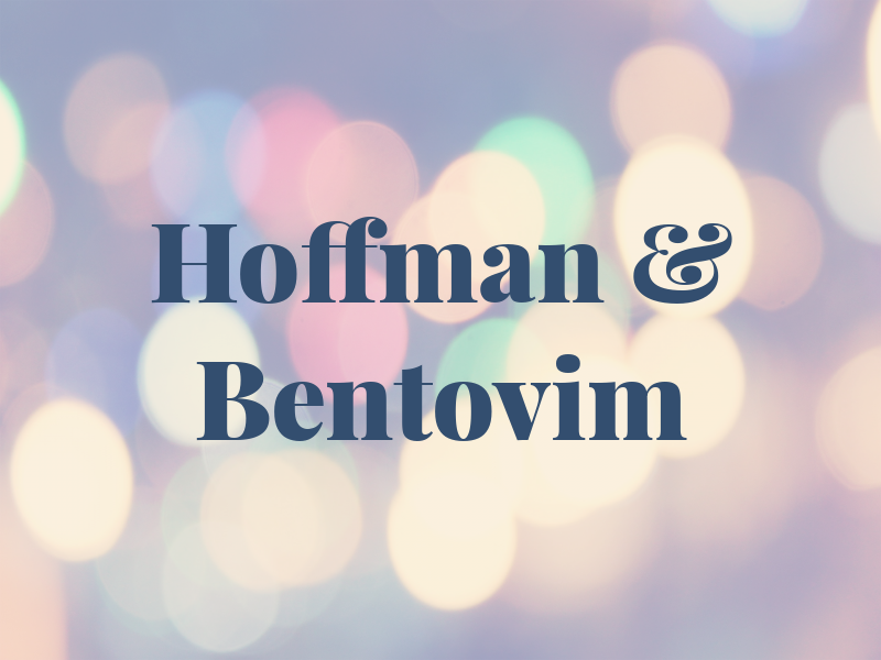 Hoffman & Bentovim