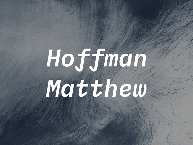 Hoffman Matthew
