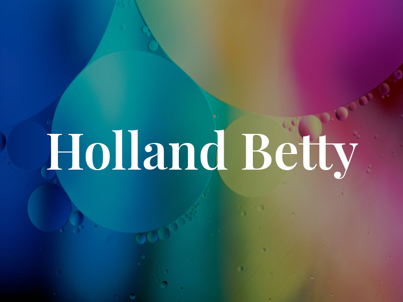 Holland Betty