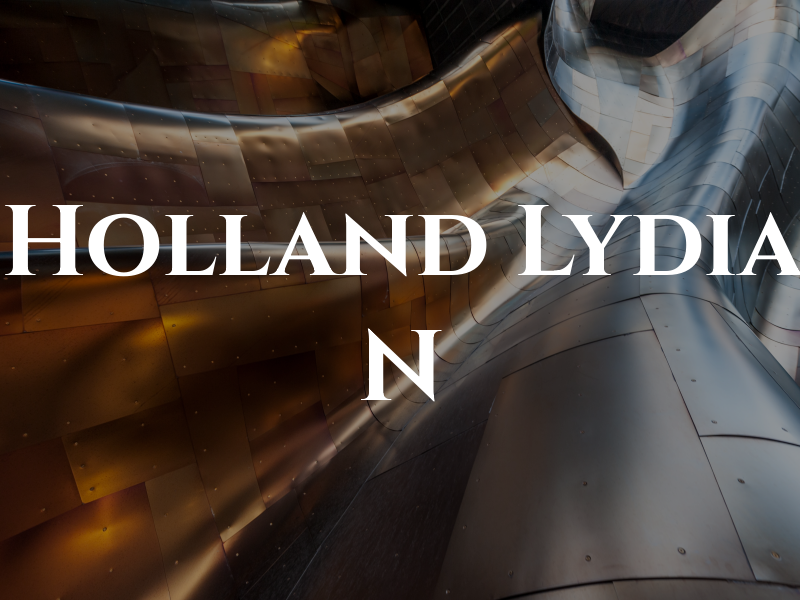 Holland Lydia N