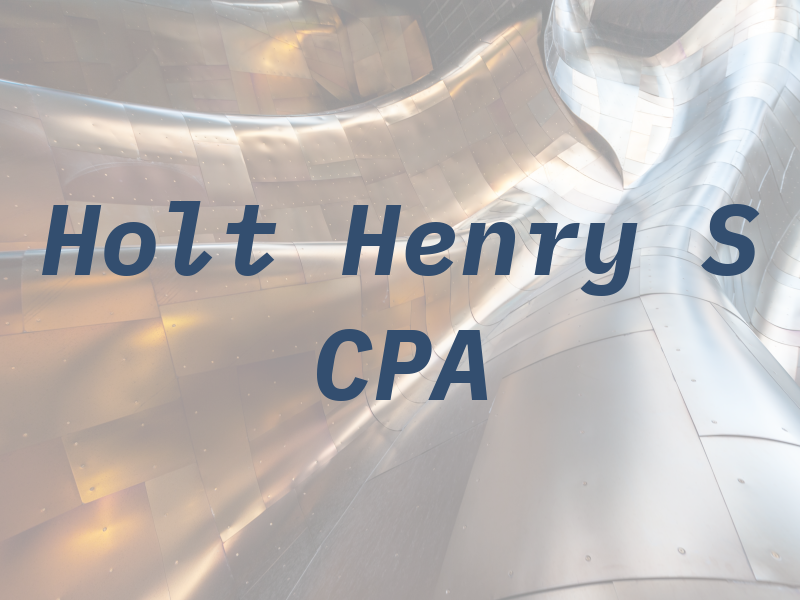 Holt Henry S CPA