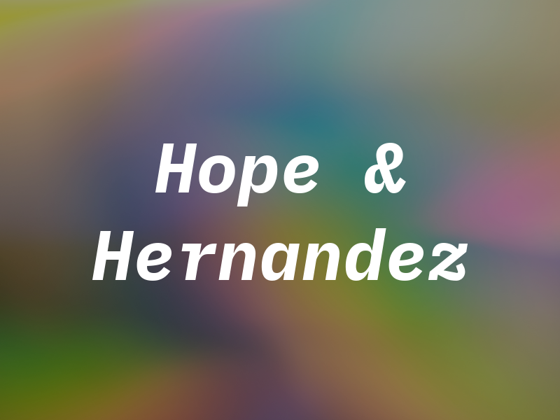 Hope & Hernandez