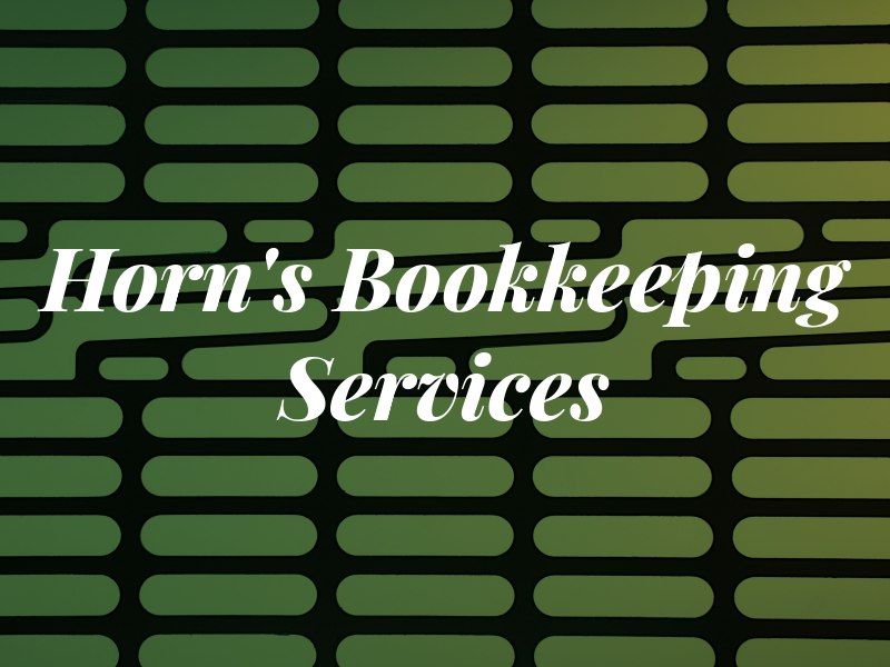 Horn's Bookkeeping & Tax Services